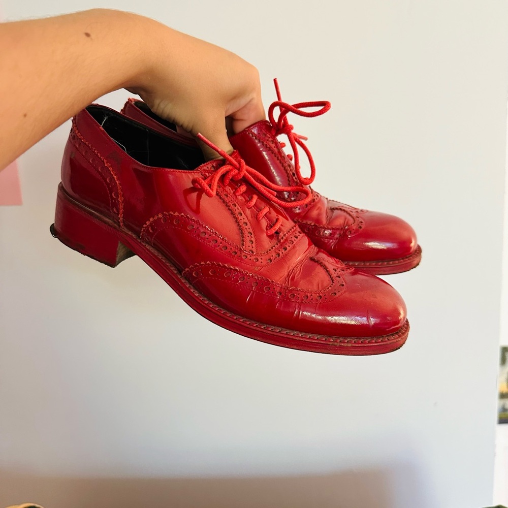 Vintage Red Women's Brogues